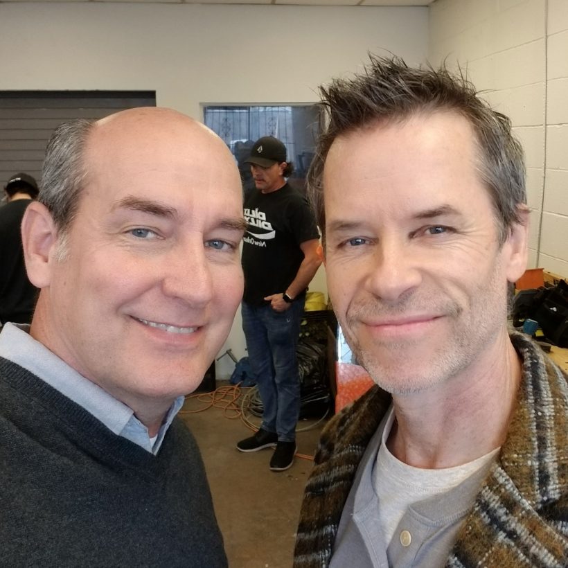 James with Guy Pearce